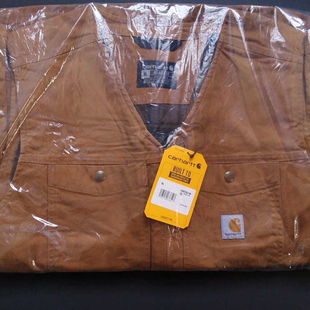 Carhartt Montana Vest Brown Duck Canvas NWT - Picture 4 of 6
